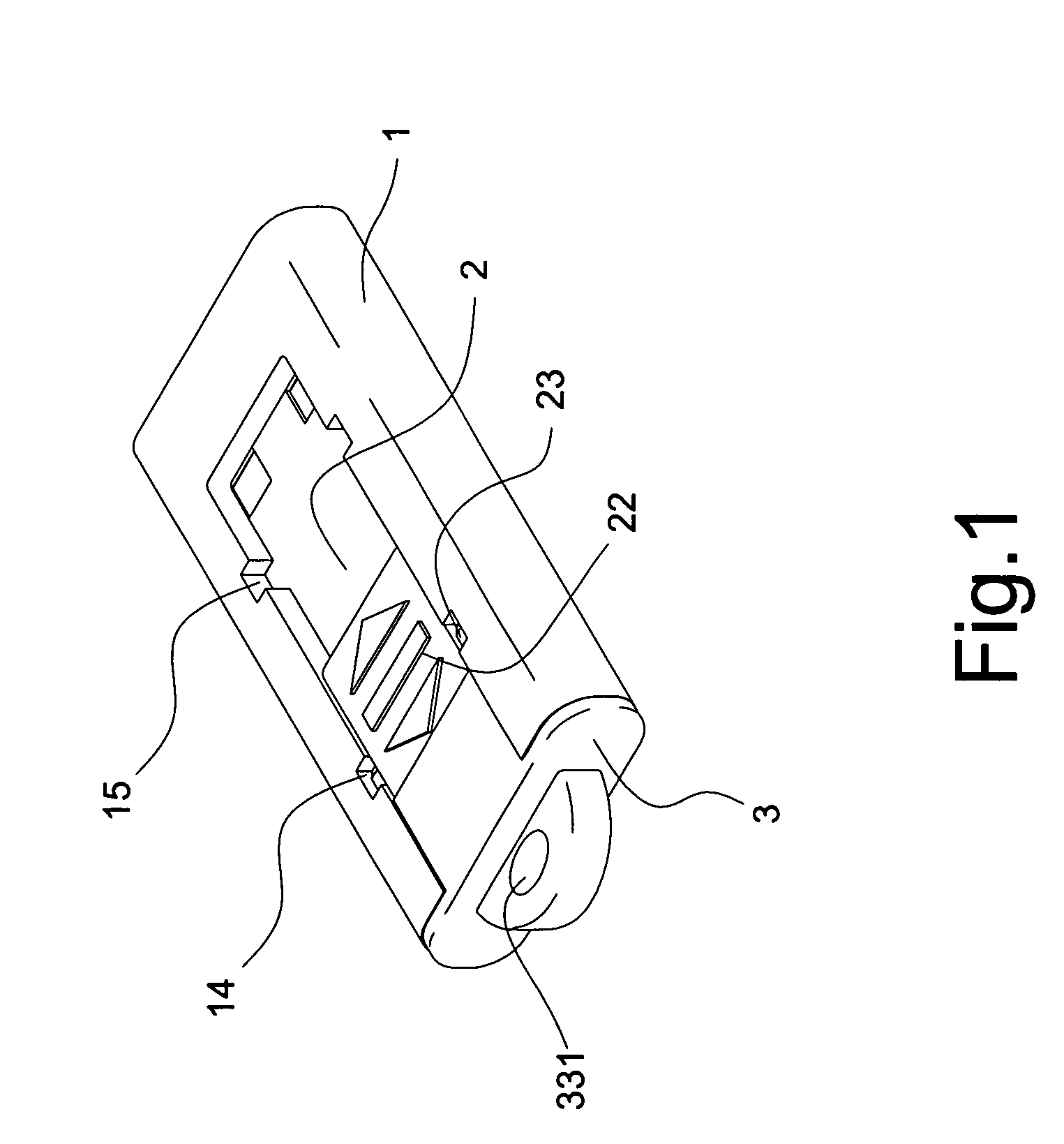 Extension structure for plastic molding portable memory product