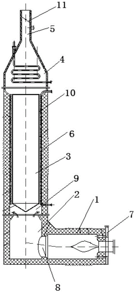 A kind of titanium tetrachloride preheater