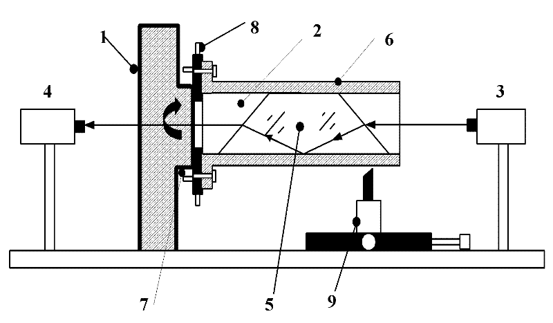 Method and system for parallelizing axis of reflecting surface and rotation axis of Dove prism