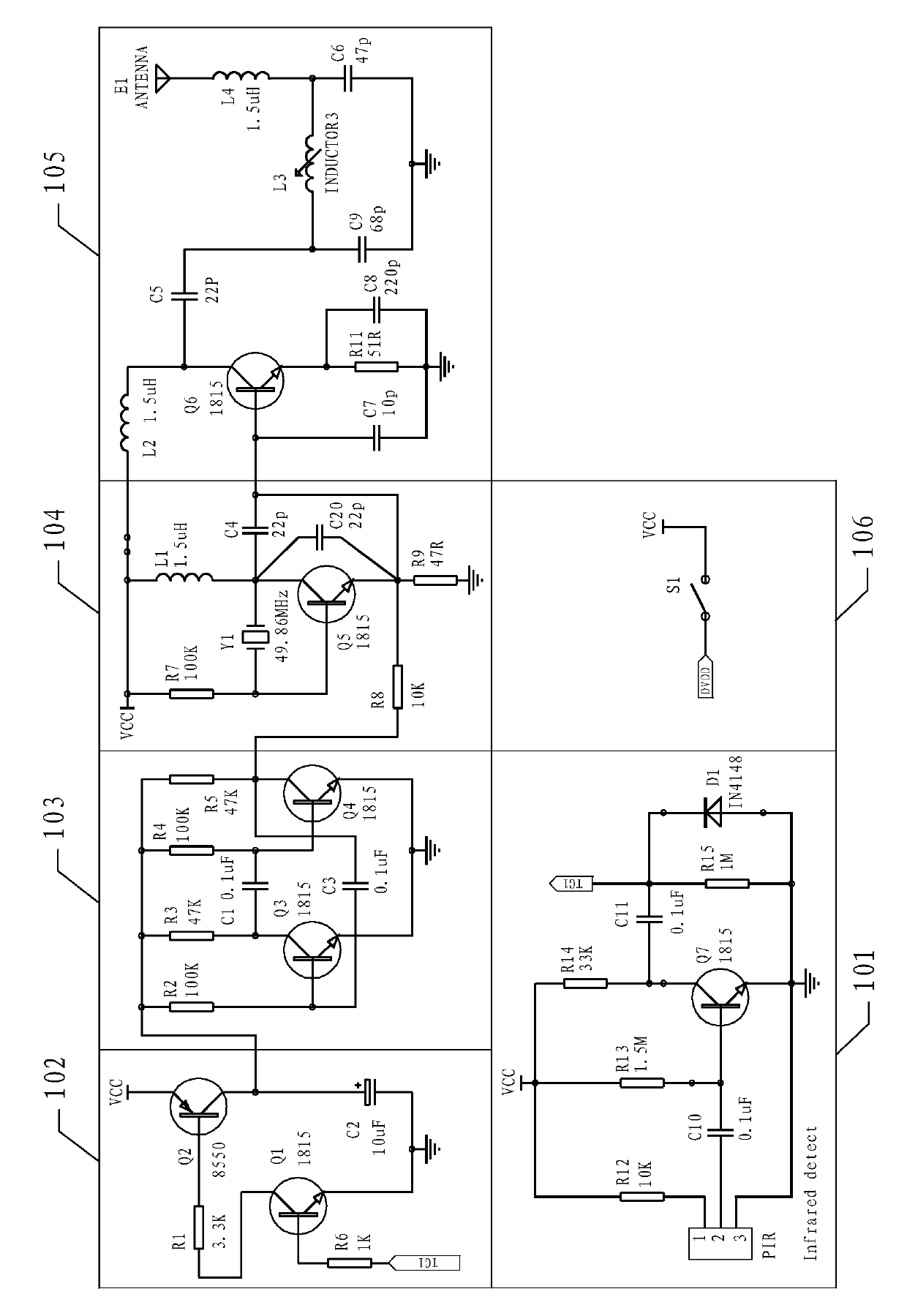 Story machine with multiple guarding functions