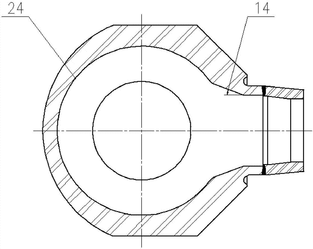 Pumping chamber for shaft seal type nuclear main pump