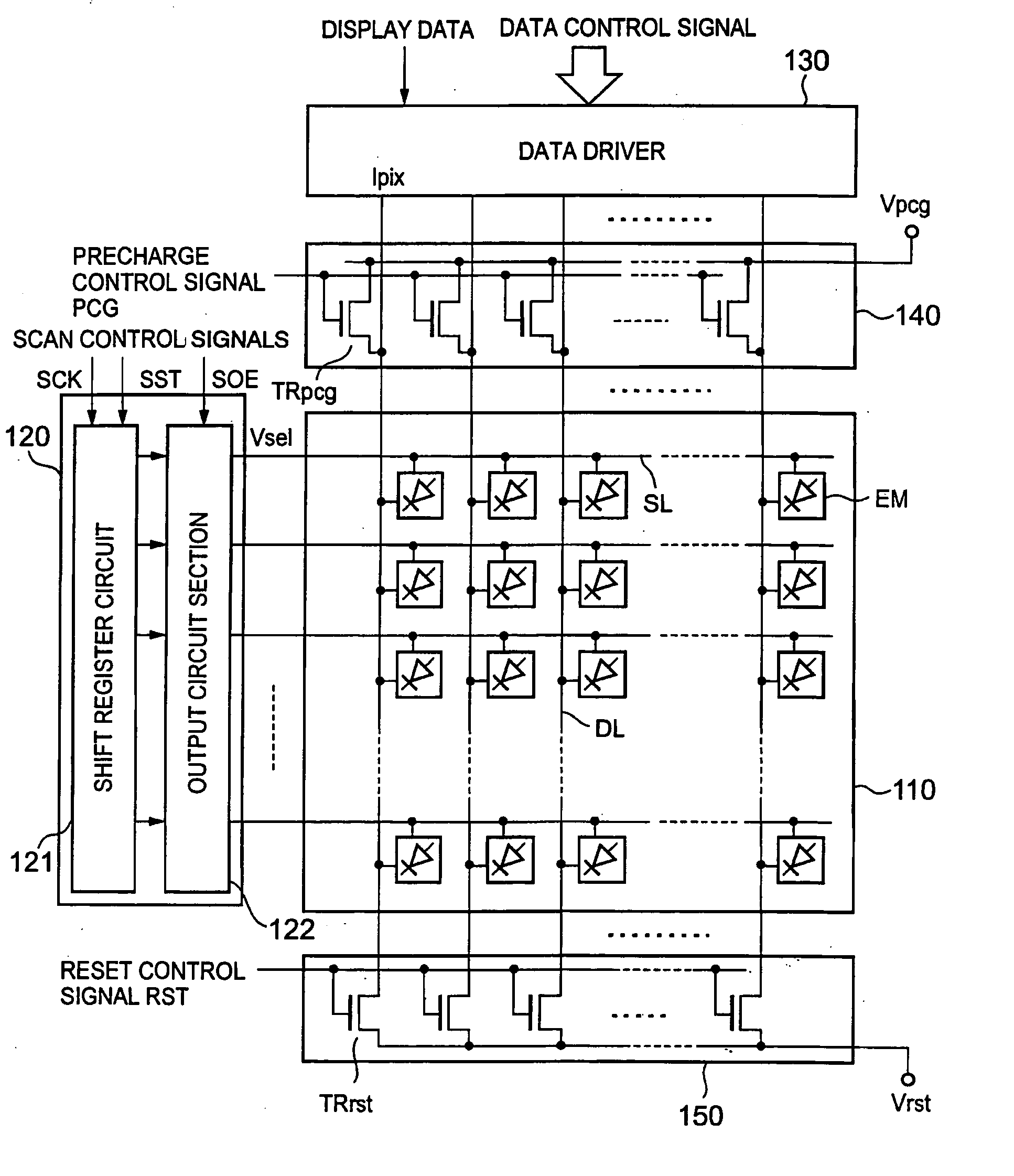 Display device and associated drive control method