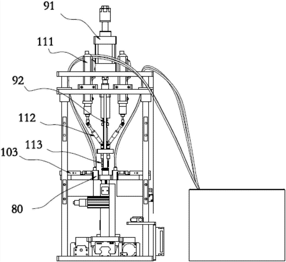 Radio frequency device connector installation device and method