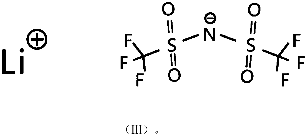 A kind of all-ionic liquid electrolyte and lithium battery containing the electrolyte