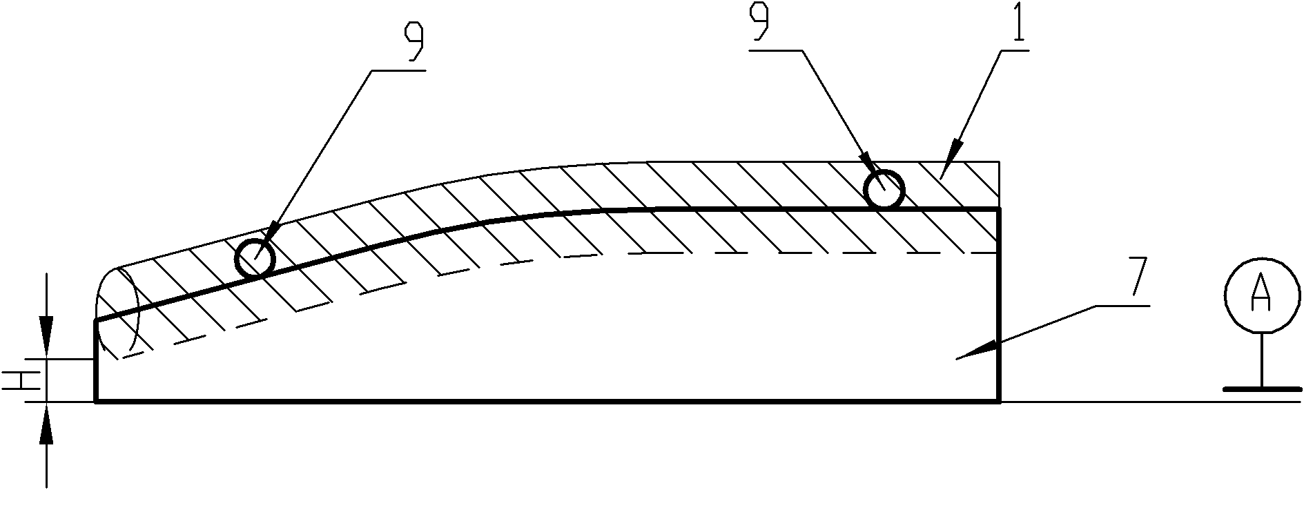 Thin-wall vulcanized rubber tube reshaping mould and manufacture method thereof