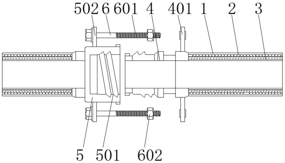 Wear-resistant rubber pipe