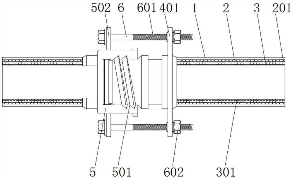 Wear-resistant rubber pipe