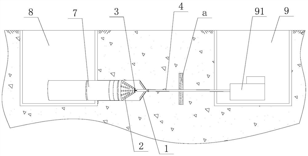 Rotary excavating device and rotary excavating method