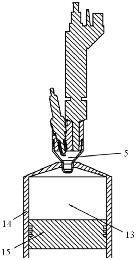 Gasoline engine ignition mechanism comprising pre-combustion chamber with shared jet orifice