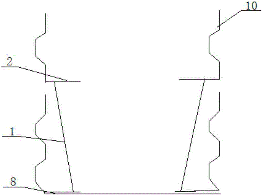 Corrugated steel web temporary fixation structure independent of template