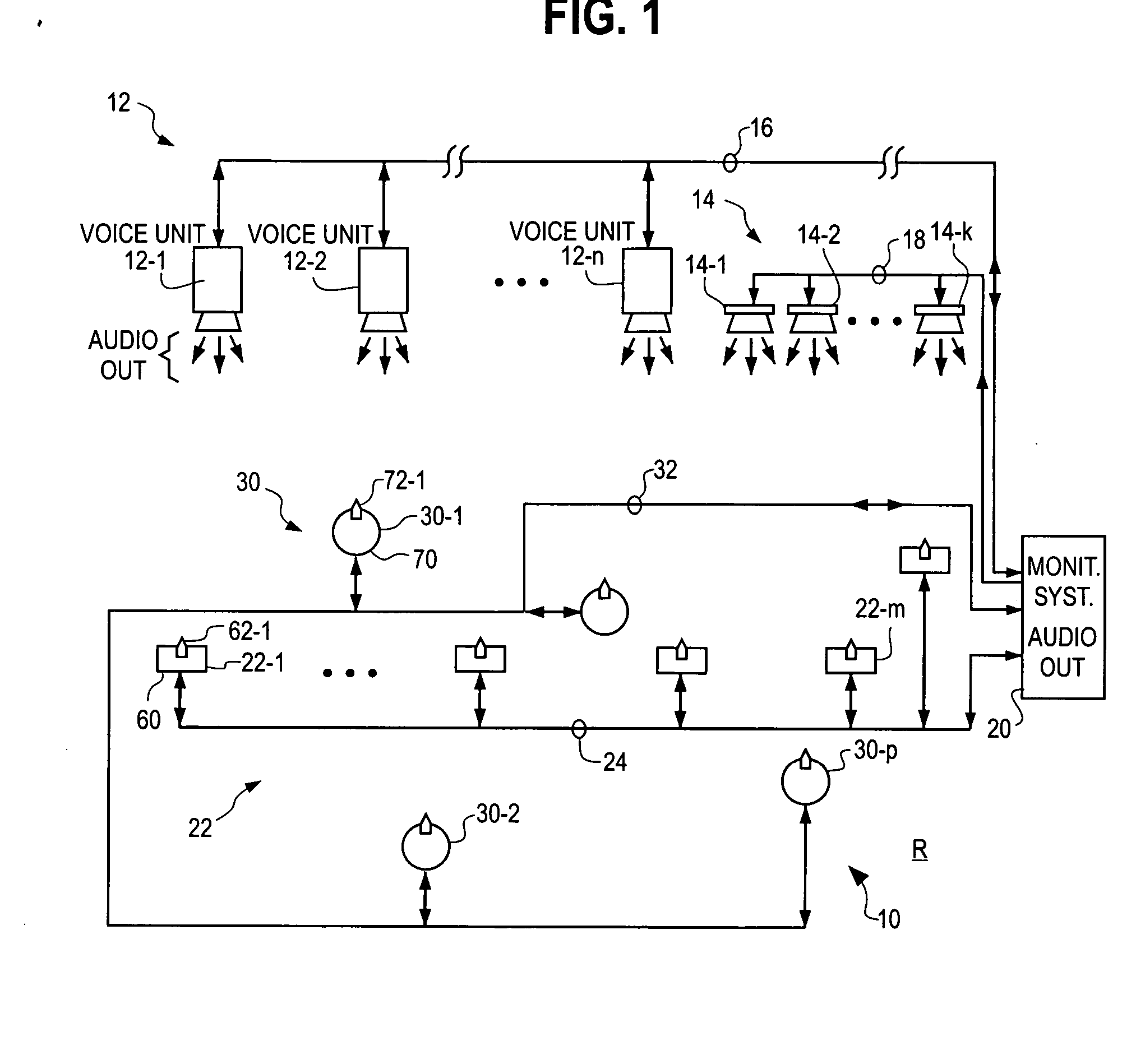 System and method of detecting speech intelligibility of audio announcement systems in noisy and reverberant spaces