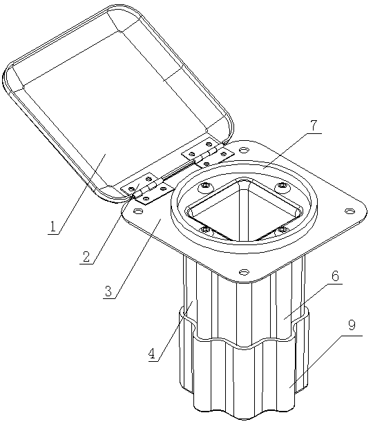 Fixed type lock catch ground pile for surrounding net