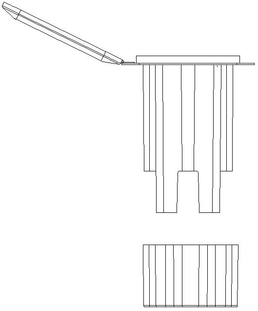 Fixed type lock catch ground pile for surrounding net