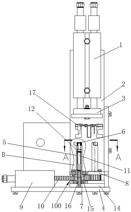 Automatic assembling machine for carbon brush frame torsional spring