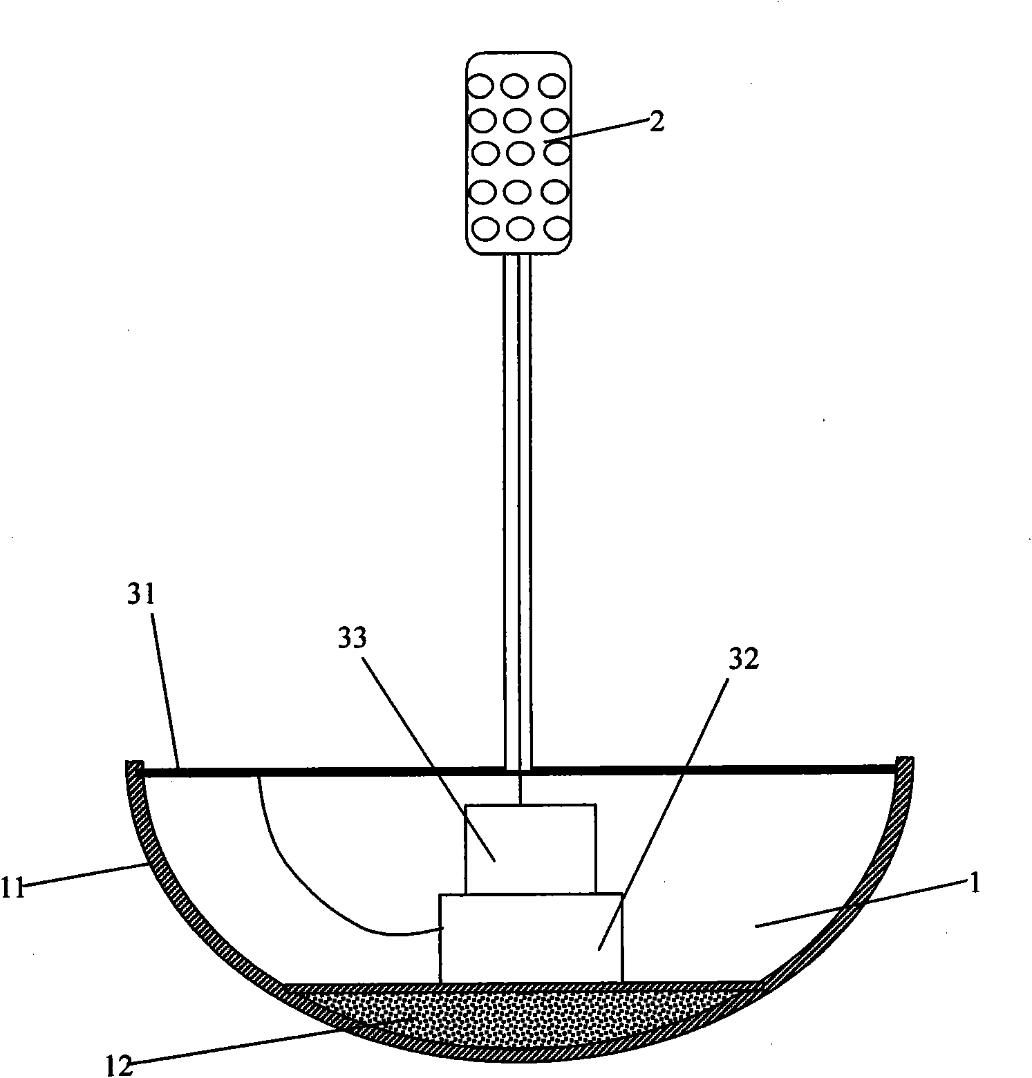 Floating-body type solar energy navigation light