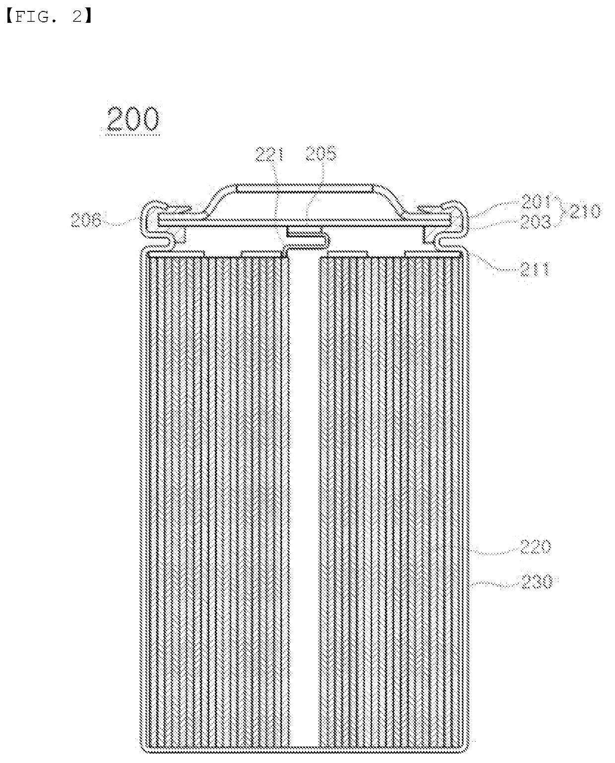 Cylindrical secondary battery configured to prevent overcharge thereof