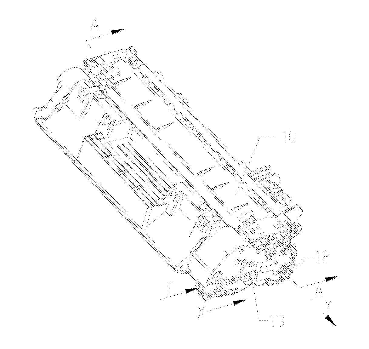 Printer cartridge having a retractable mechanism