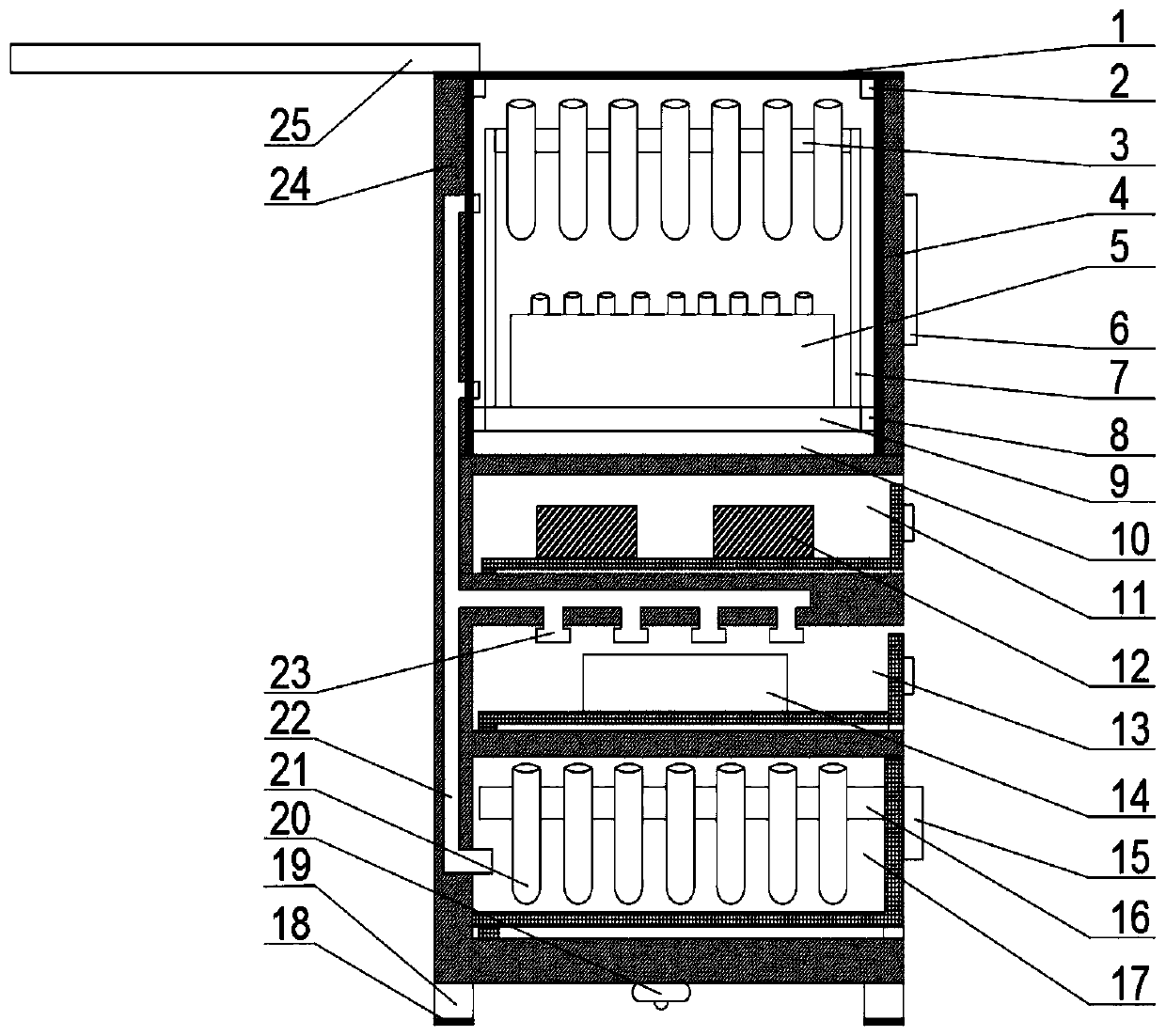 Kit for extracting serum viral nucleic acid through biological nano magnetic bead method