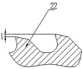 Large broaching tool for one-step broaching forming