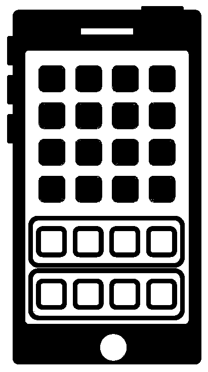 Application icon layout method and device and mobile terminal