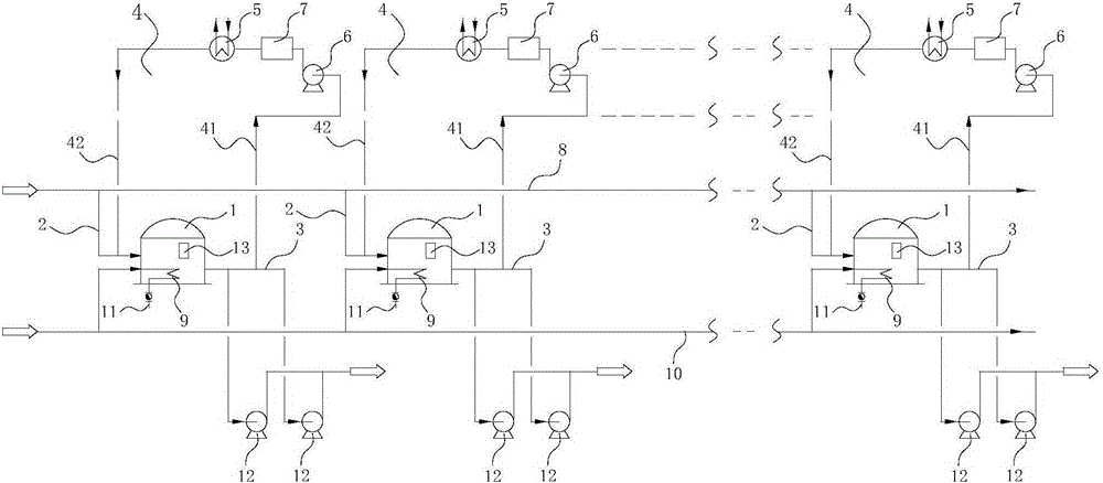 Tank field temperature maintaining and rising system