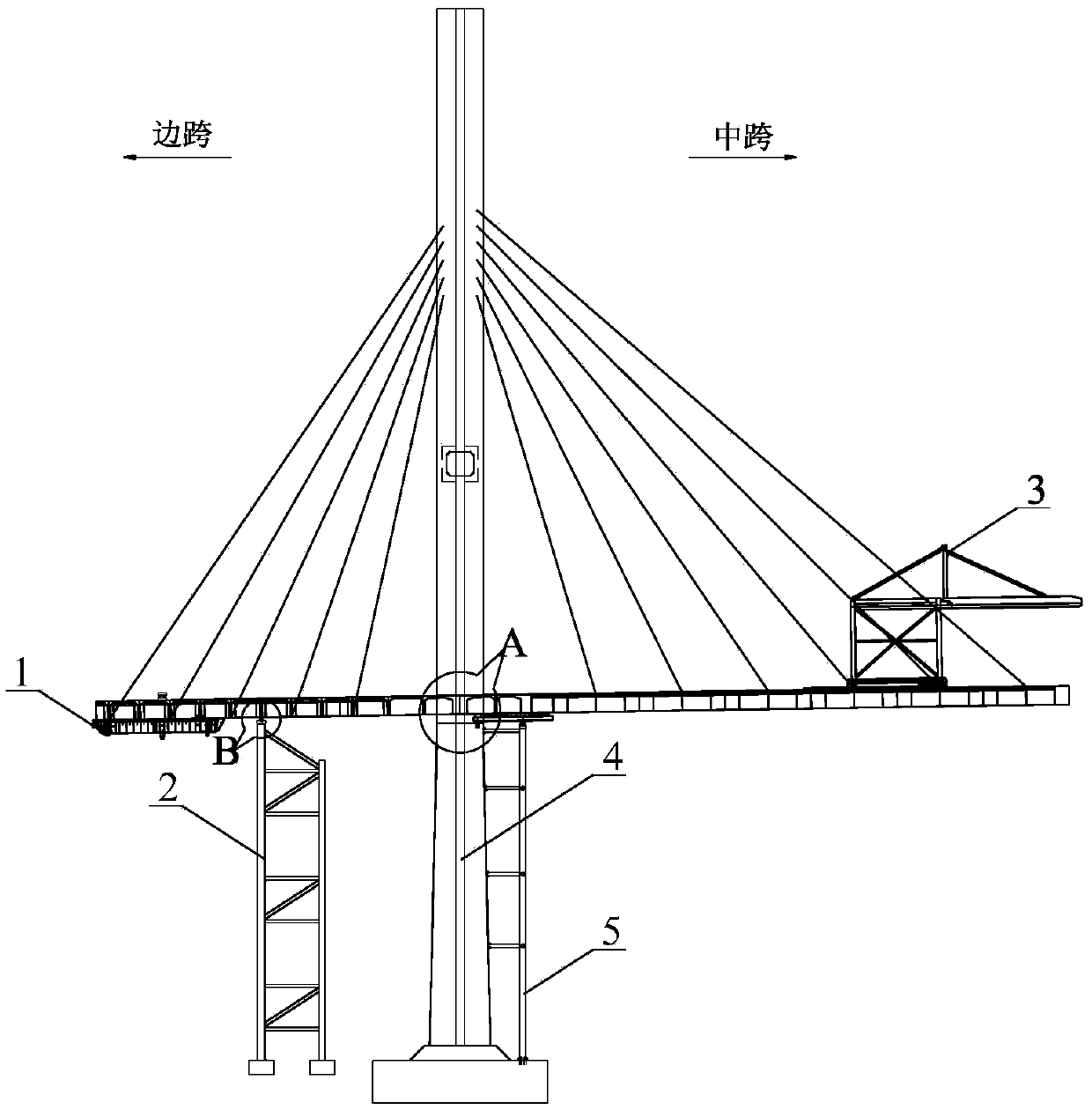 A Double Cantilever Construction Method for Extremely Asymmetric Composite Beams