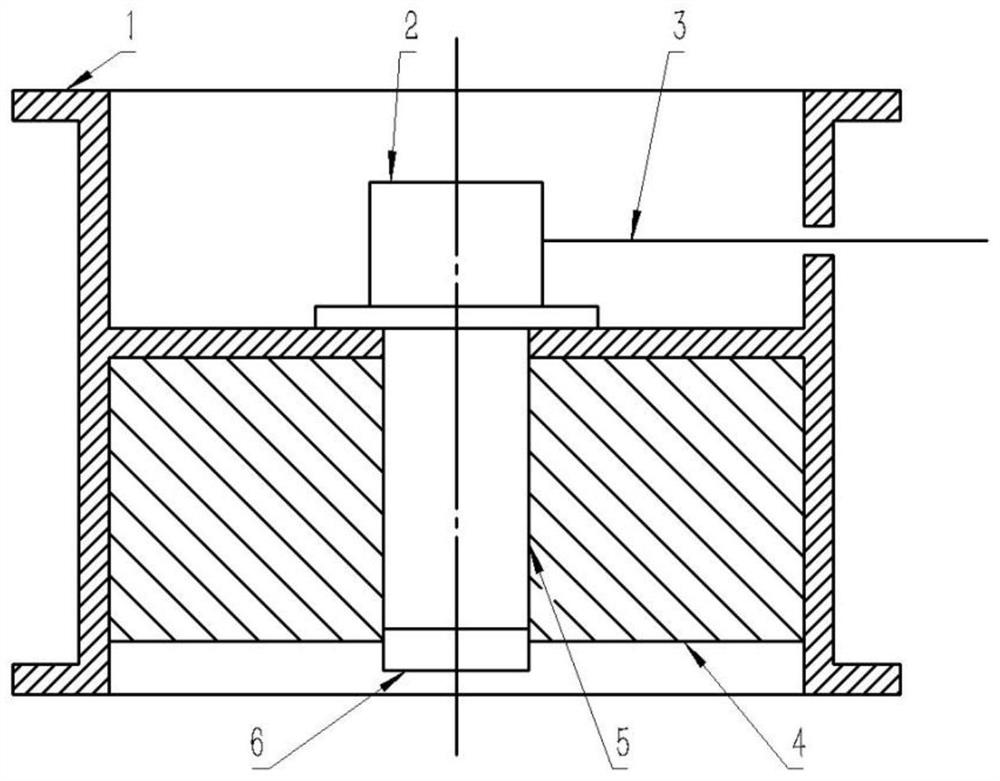 A device for simulating the fusion of molten droplets and solidified droplets in a microgravity environment