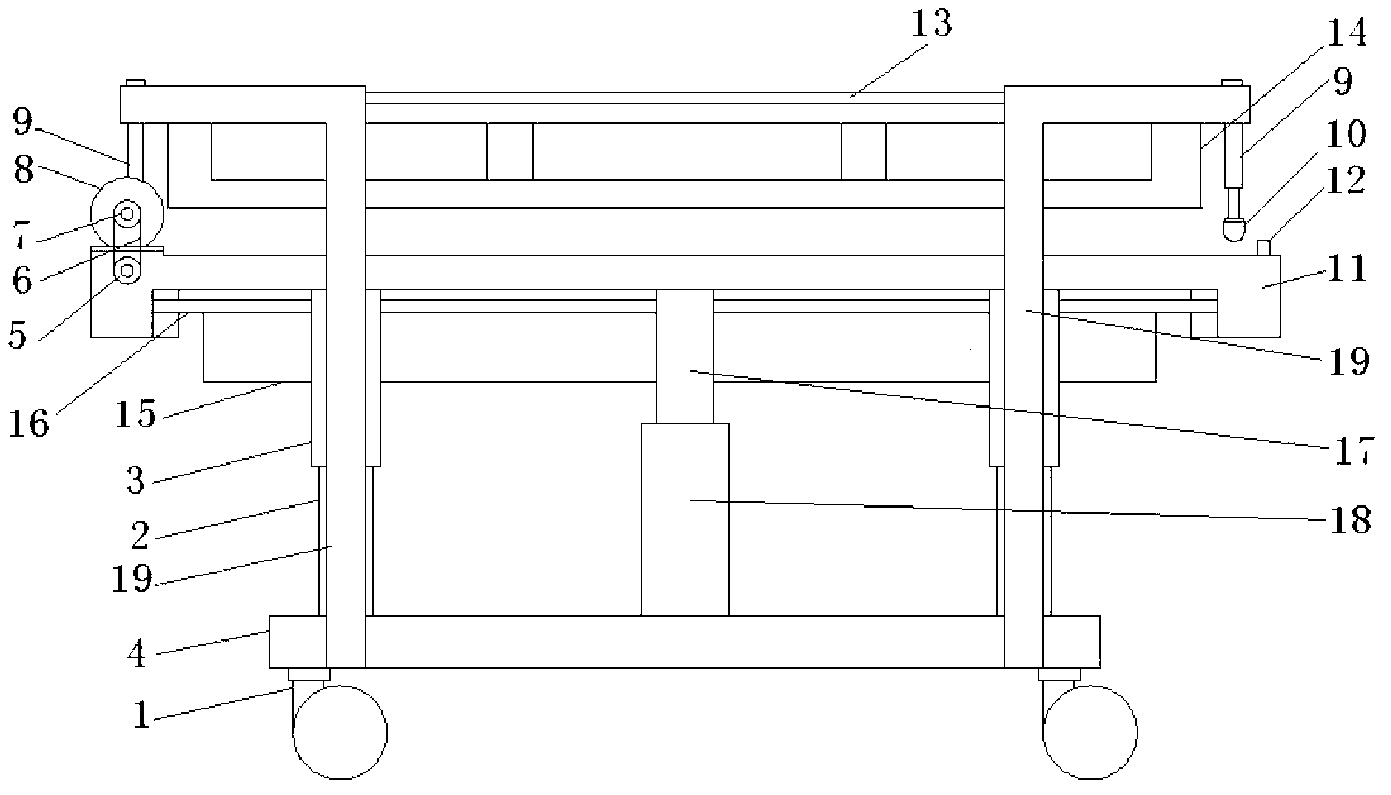 Automatic bed-transfer stretcher