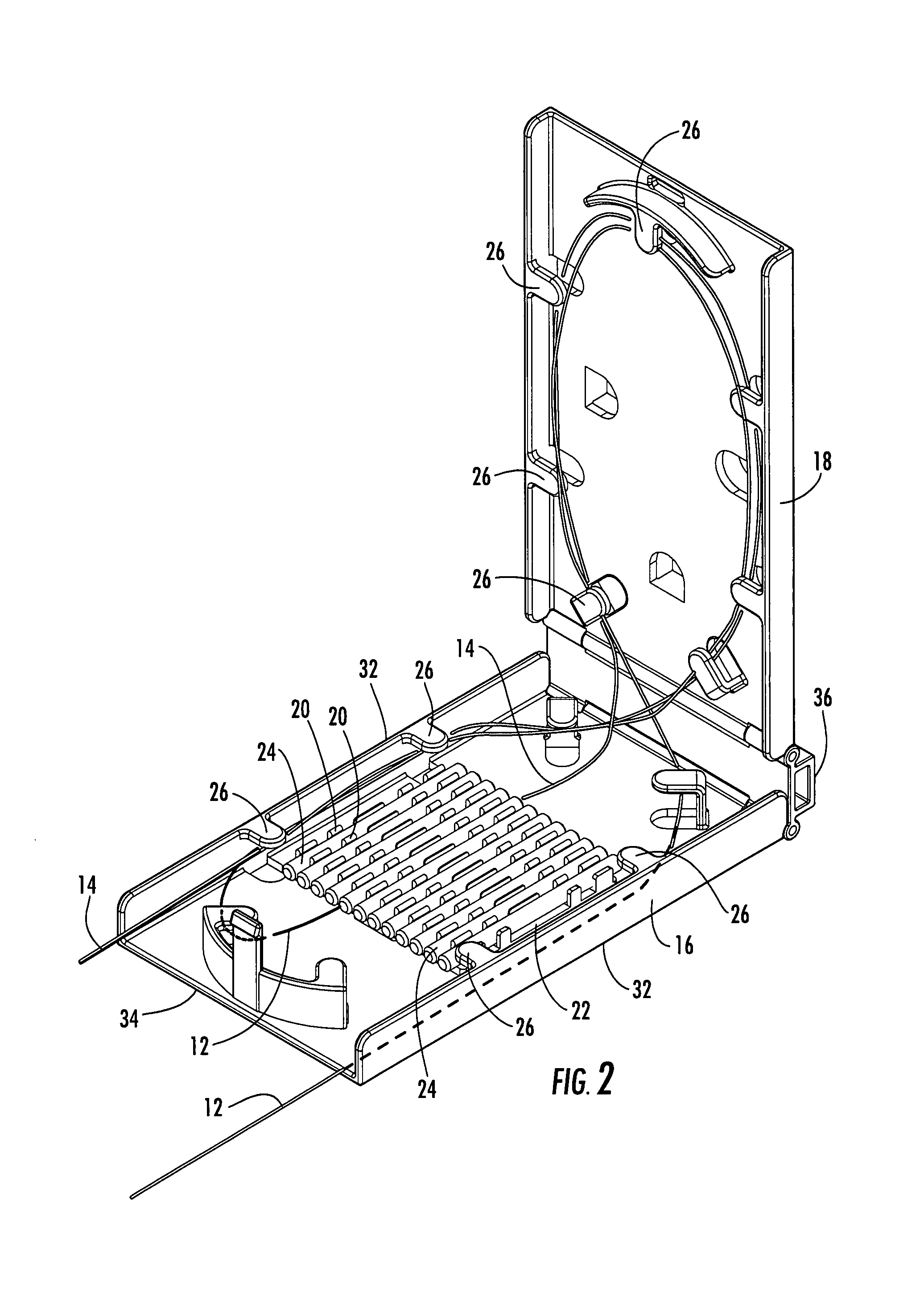 Fiber optic splice trays