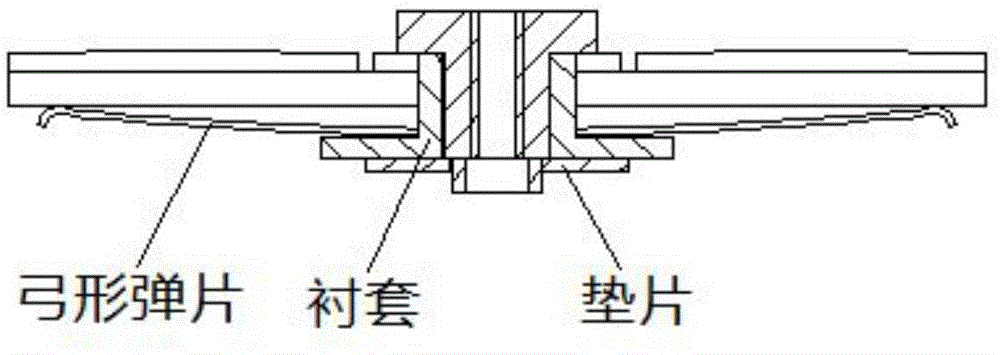 A riveting jig for a sealed contactor with an elastic reed moving contact piece assembly