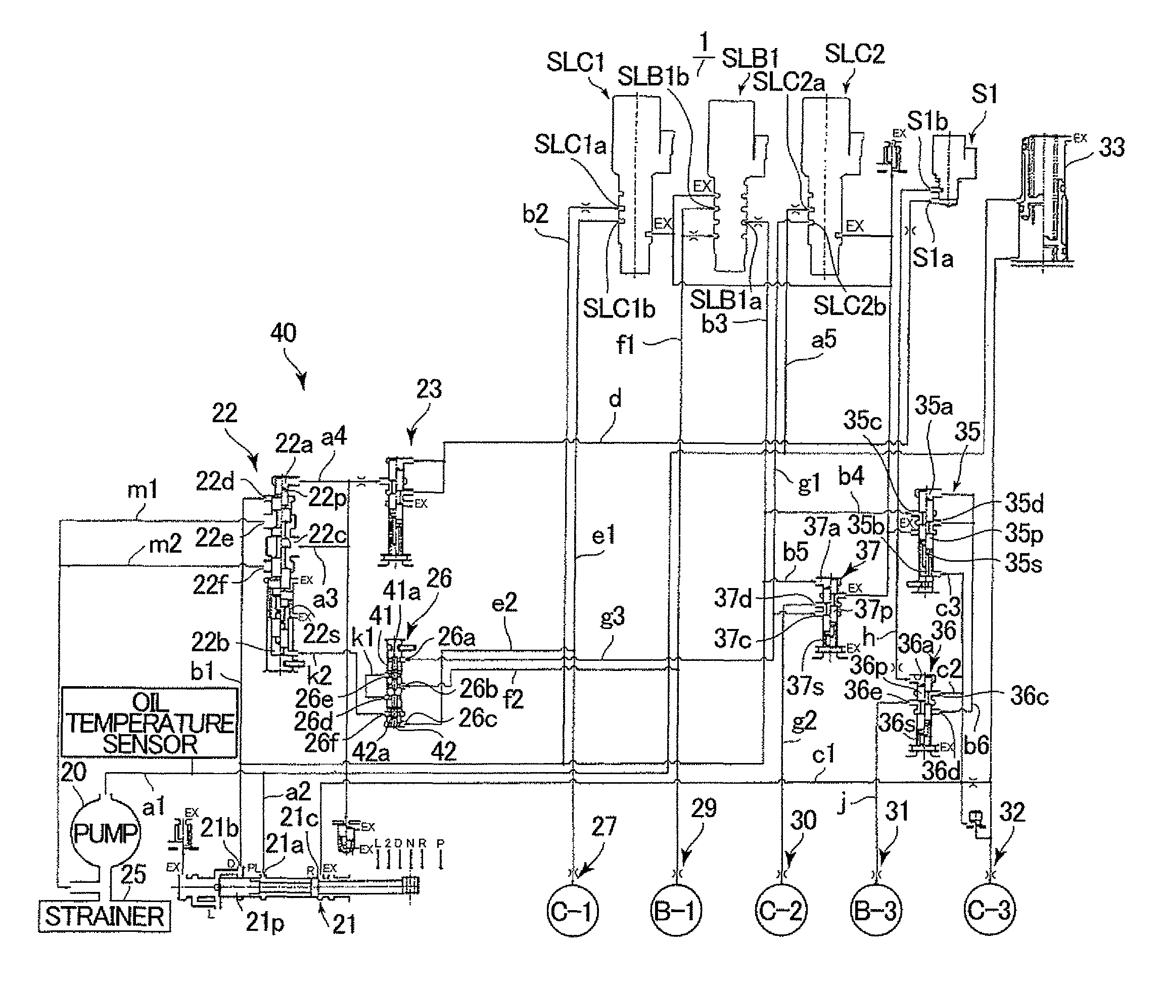 Hydraulic control device for automatic transmission