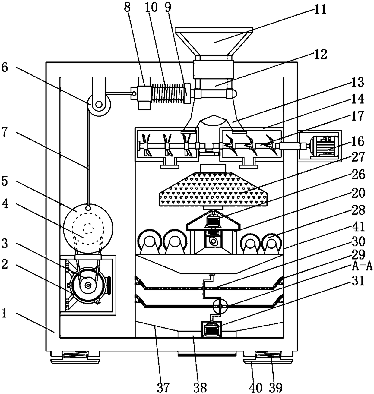 Silicon micro-powder crushing and grinding screening machine