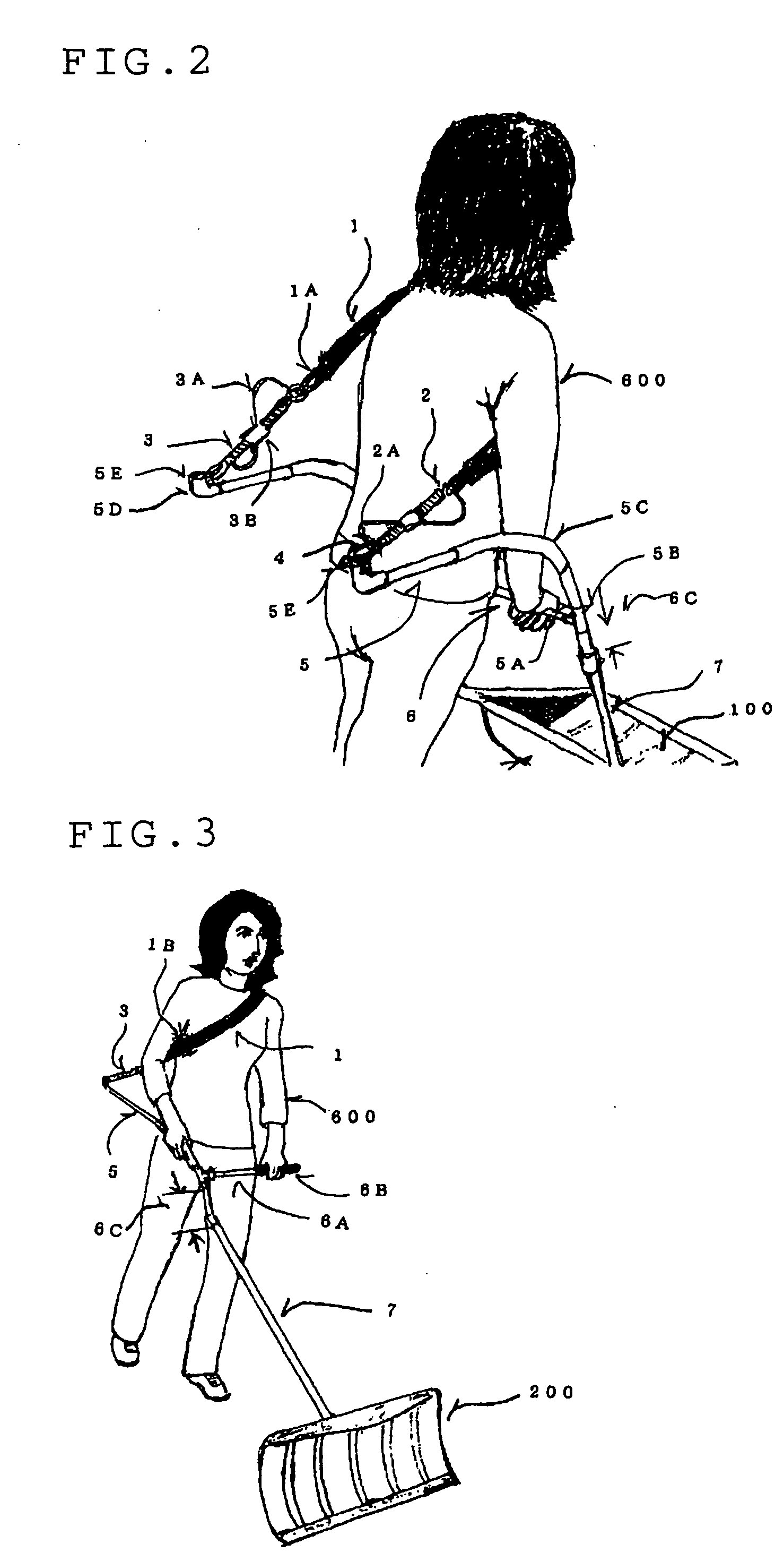 Shoulder-Belt-Traction Hand-Push Tool