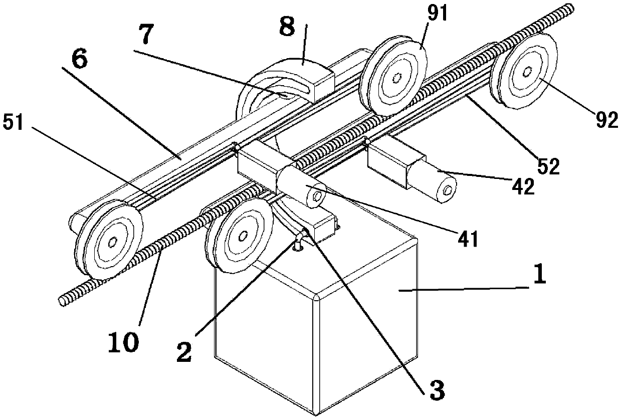 Travelling mechanism of inspection robot for realizing obstacle crossing