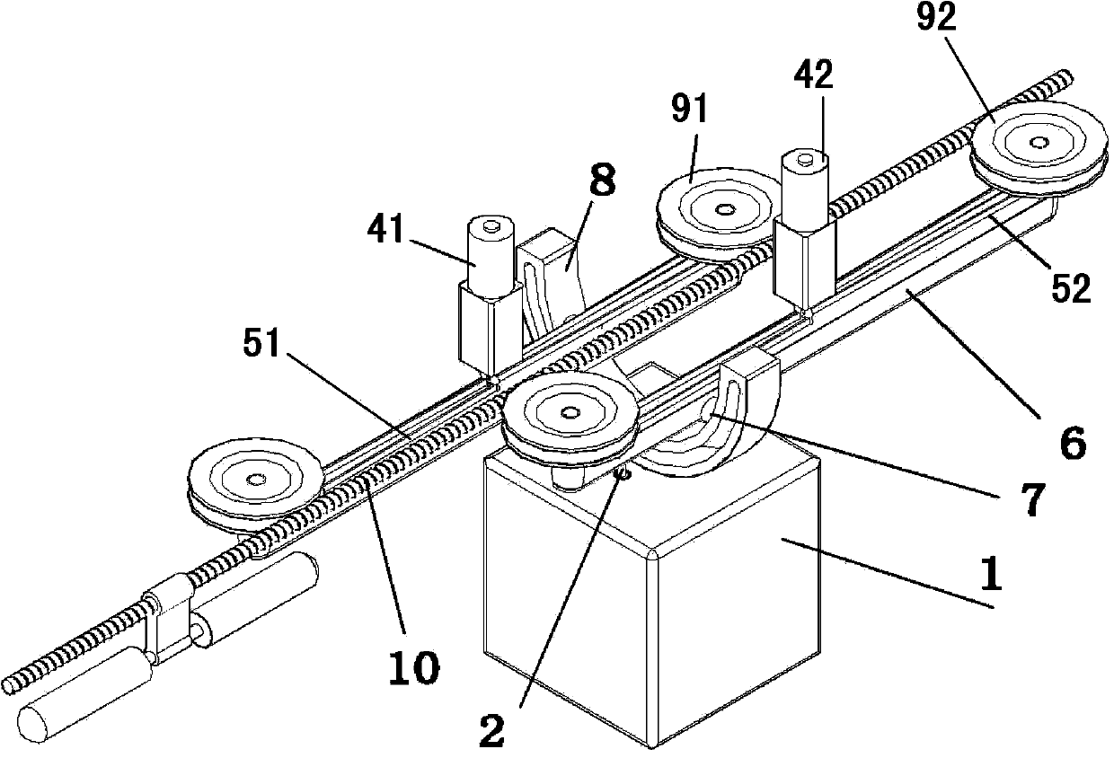 Travelling mechanism of inspection robot for realizing obstacle crossing