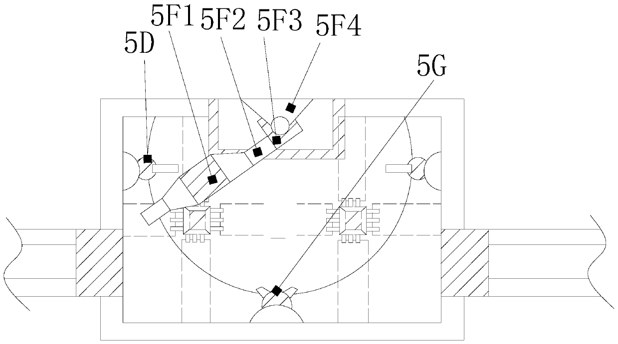 Nested matrix type reading electronic tag system capable of resisting atmospheric vibration and filtering frequency