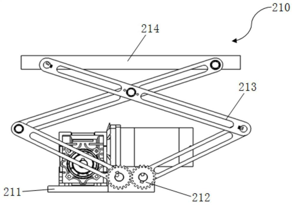 Automatic cabinet entering robot applied to logistics distribution point and cabinet entering method