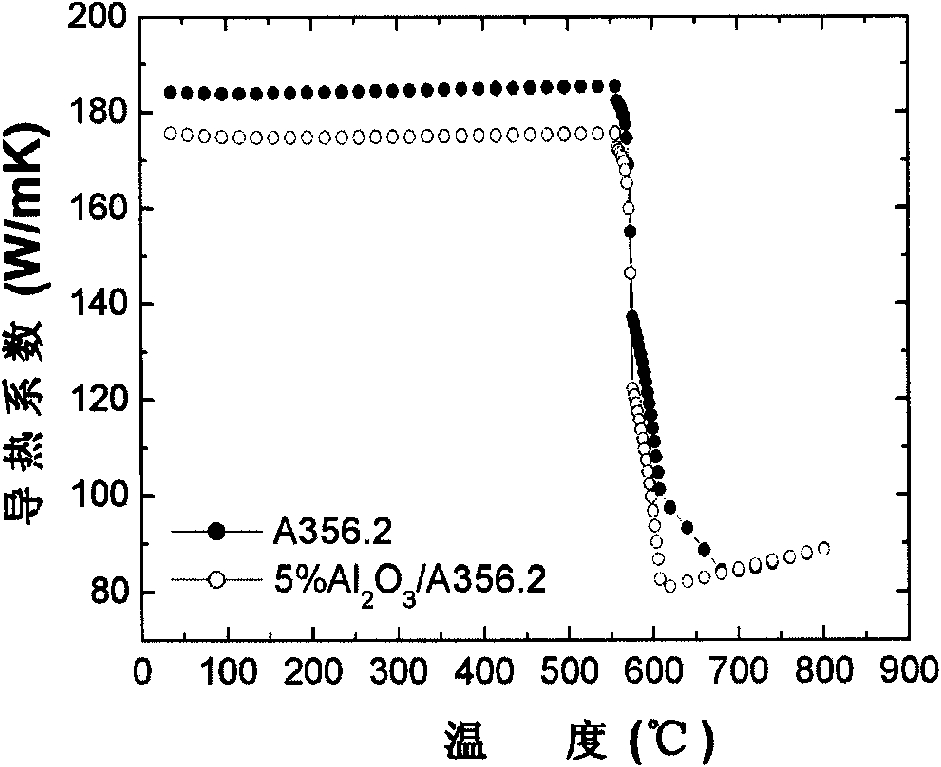 Computer simulation method for casting property of particle-reinforced aluminum matrix composite