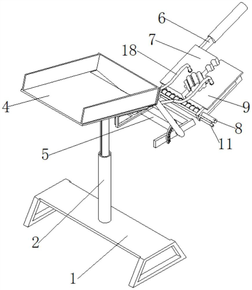 Auxiliary device for potted phyllostachys heterocycla planting