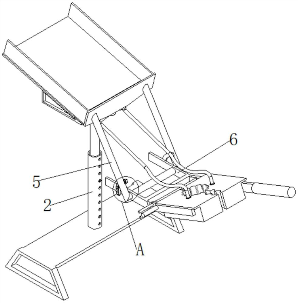 Auxiliary device for potted phyllostachys heterocycla planting