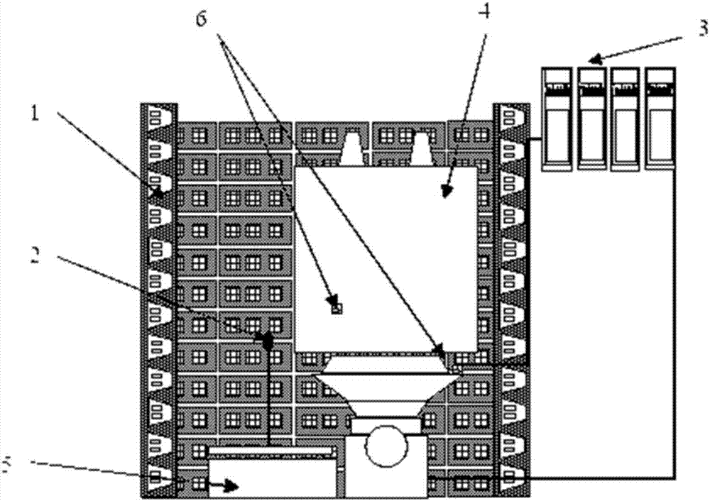 Electric array satellite sound and vibration integrated simulation test system