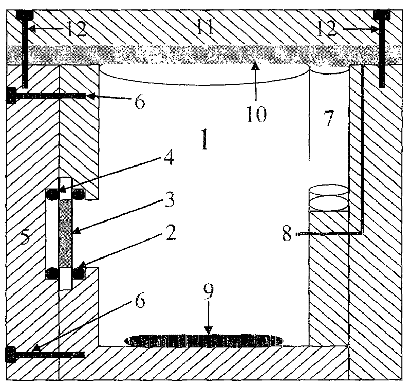 Electrolytic cell for quartz crystal microbalance / electrochemical quartz crystal microbalance