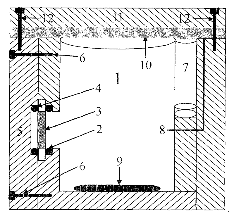 Electrolytic cell for quartz crystal microbalance / electrochemical quartz crystal microbalance