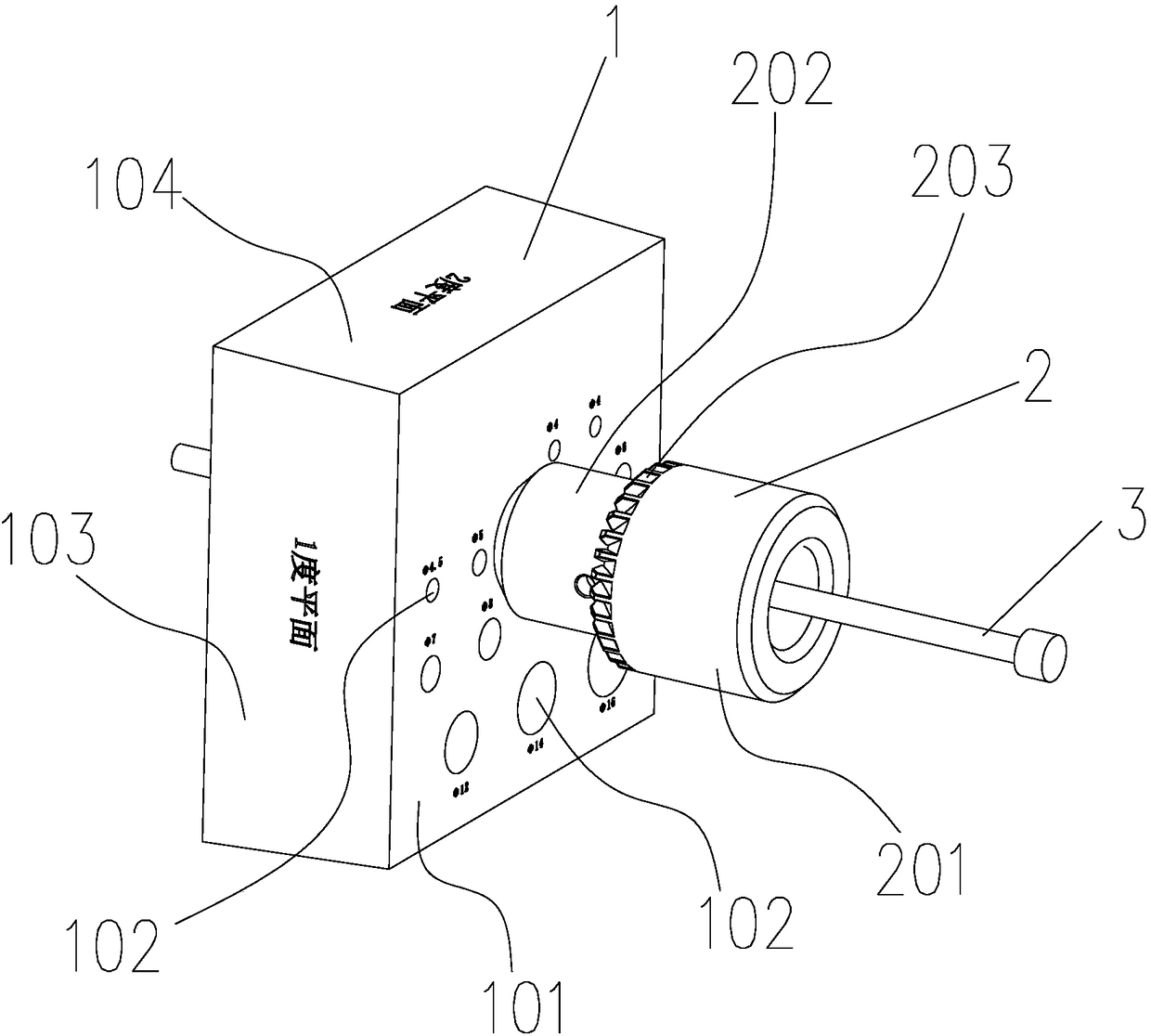 Mold core grinding tool