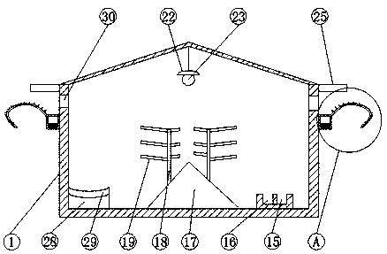 Snake-proof henhouse for breeding mountain chickens