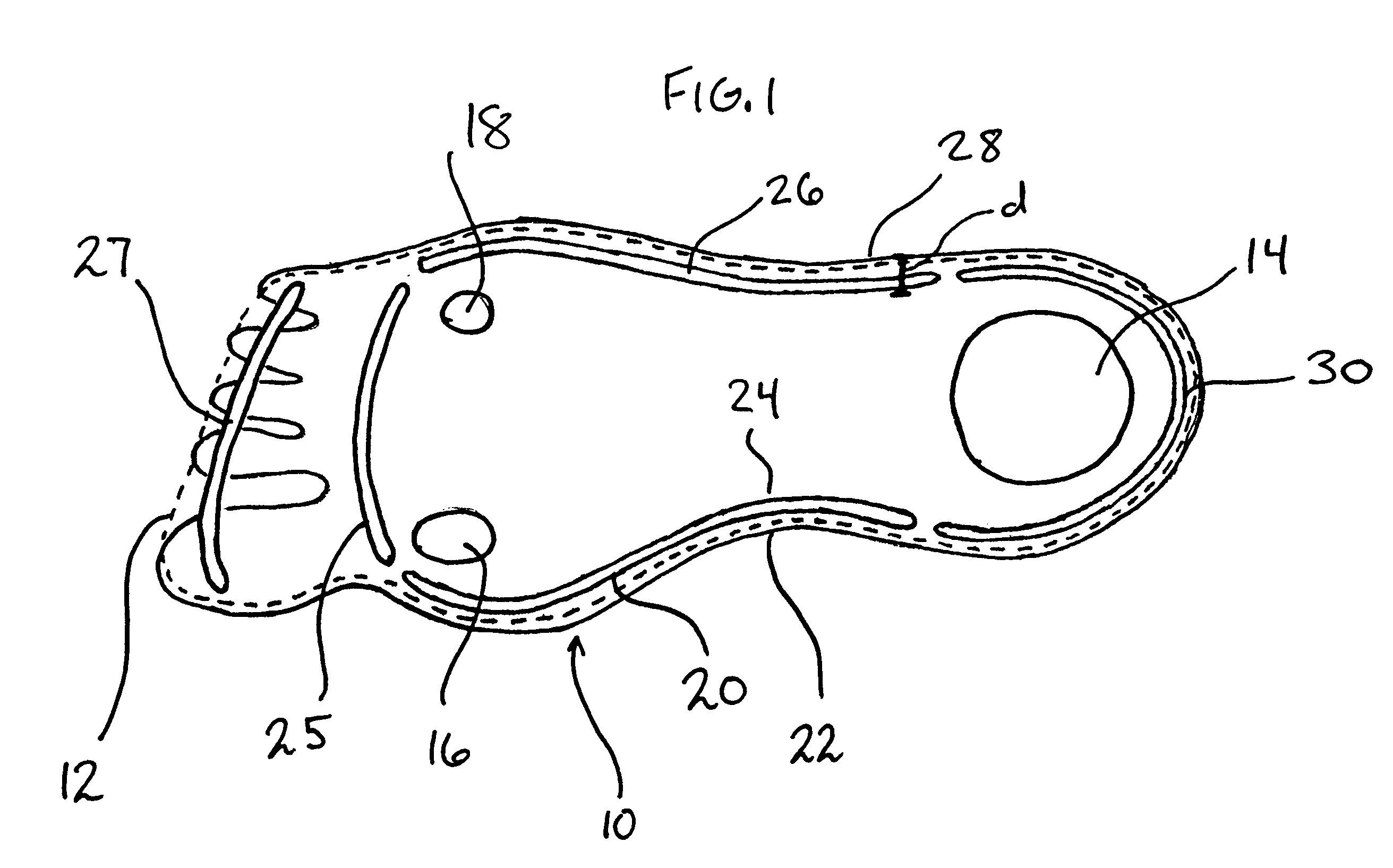 Balance-enhanced insert for footwear