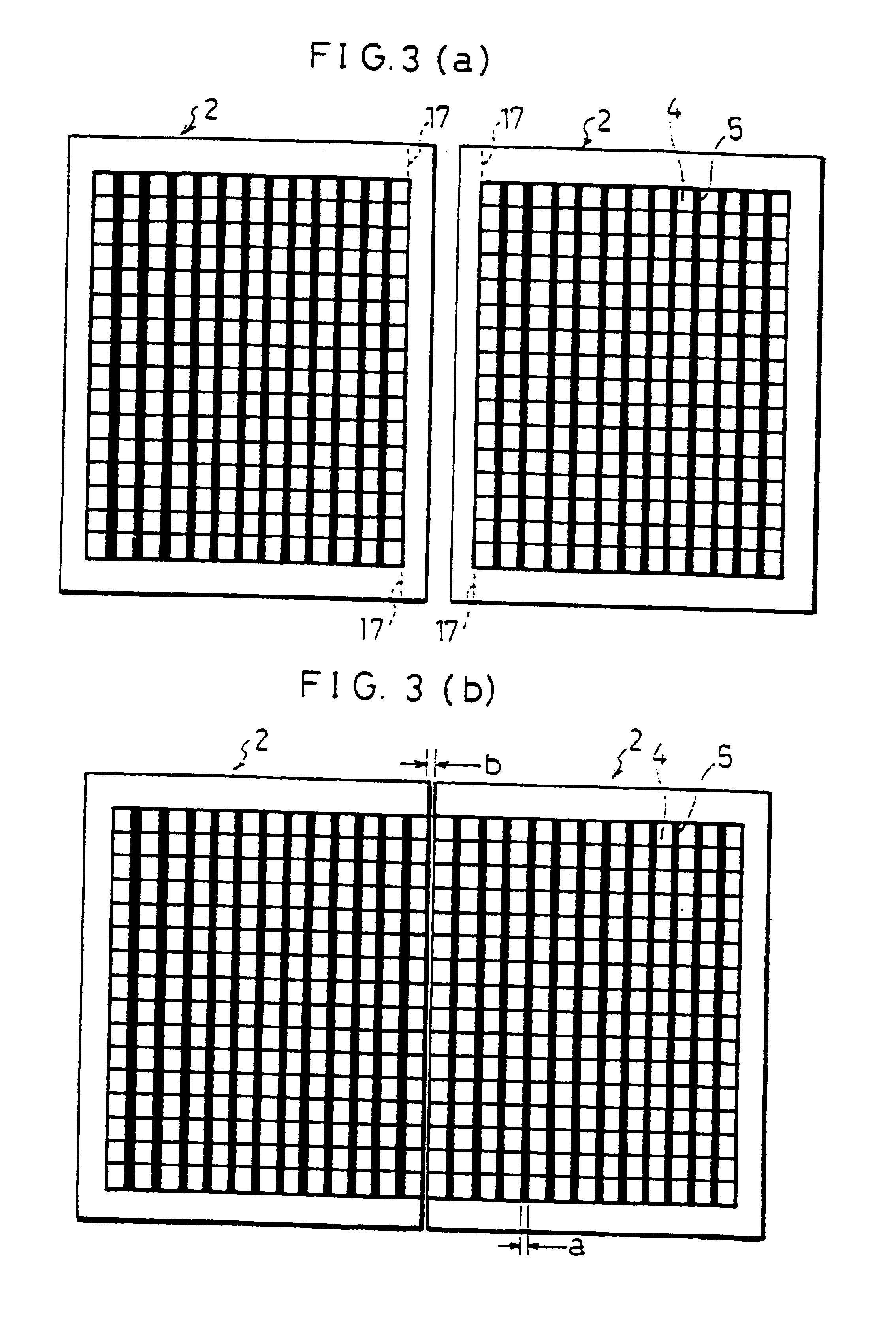 Liquid crystal display formed by a plurality of non-electrically interconnected liquid crystal display panels