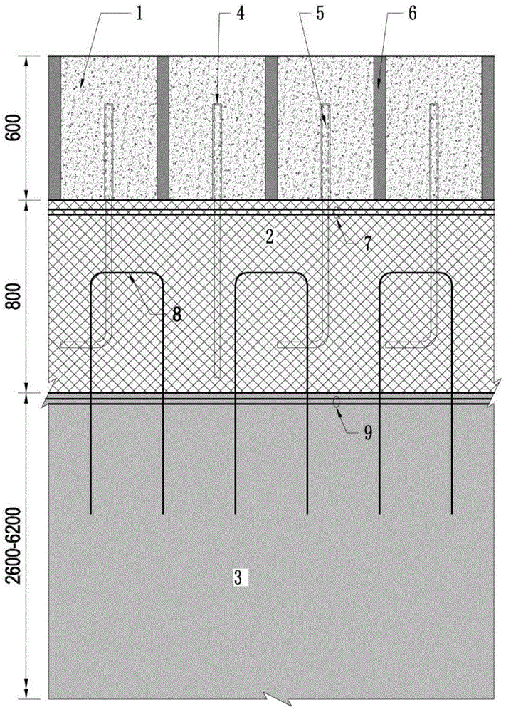 A protective structure for a high-speed flow surface and its construction method