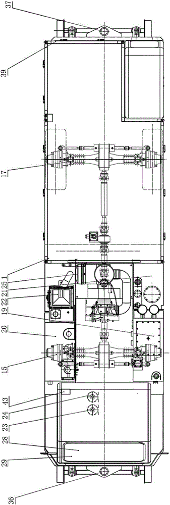 Explosion-proof diesel engine road-rail vehicle for coal mine underground roadway