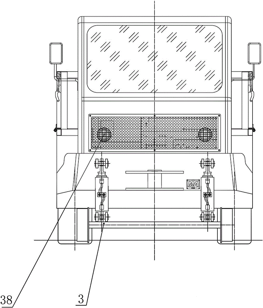 Explosion-proof diesel engine road-rail vehicle for coal mine underground roadway